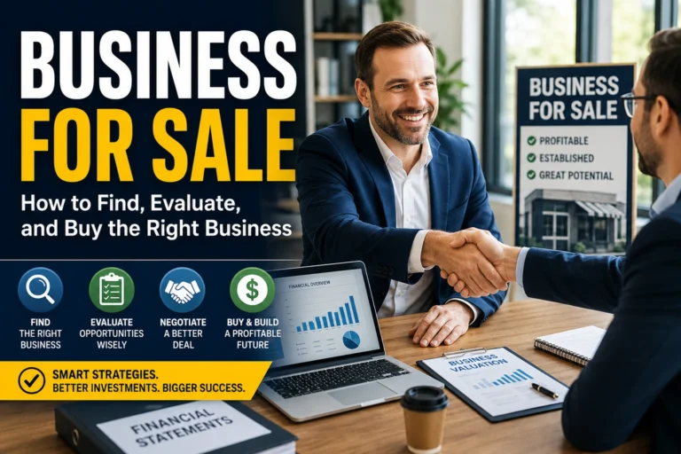 Business for Sale: Complete Guide to Buying a Profitable Business