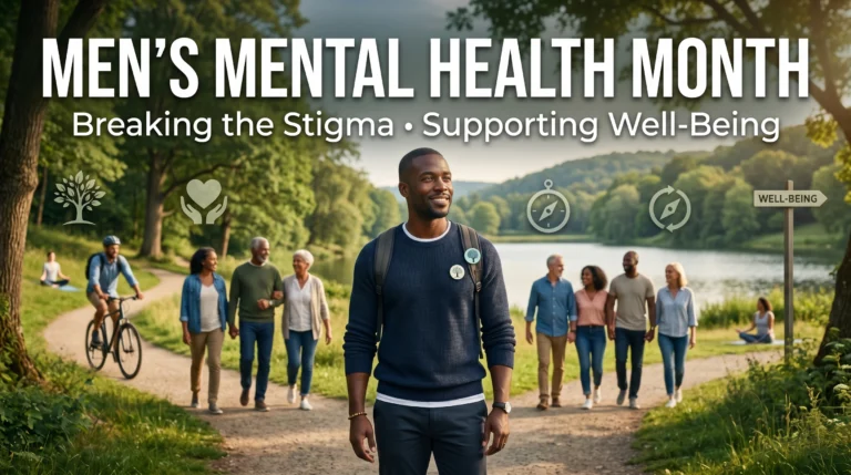 MEN'S MENTAL HEALTH MONTH Breaking the Stigma Supporting Men's Well-Being